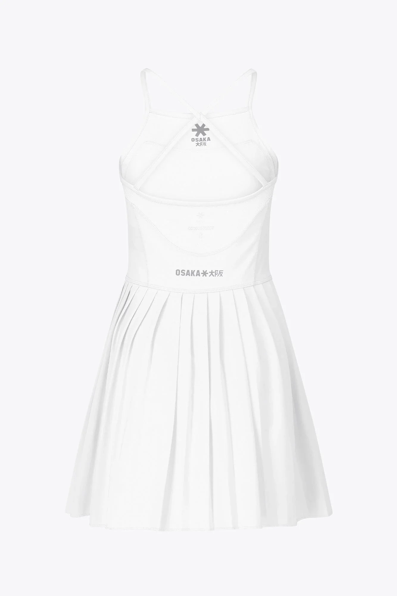 Osaka Women Pleated Tech Dress | White - Image 3