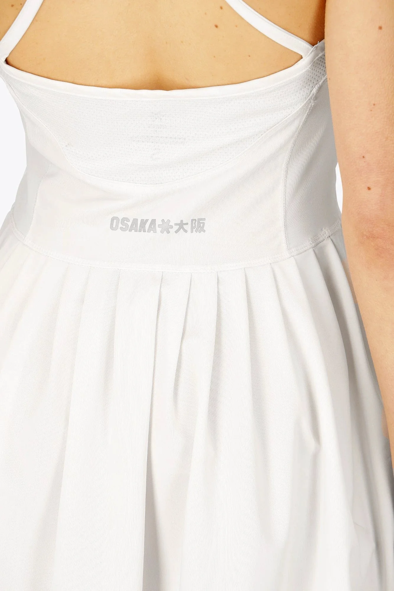 Osaka Women Pleated Tech Dress | White - Image 7