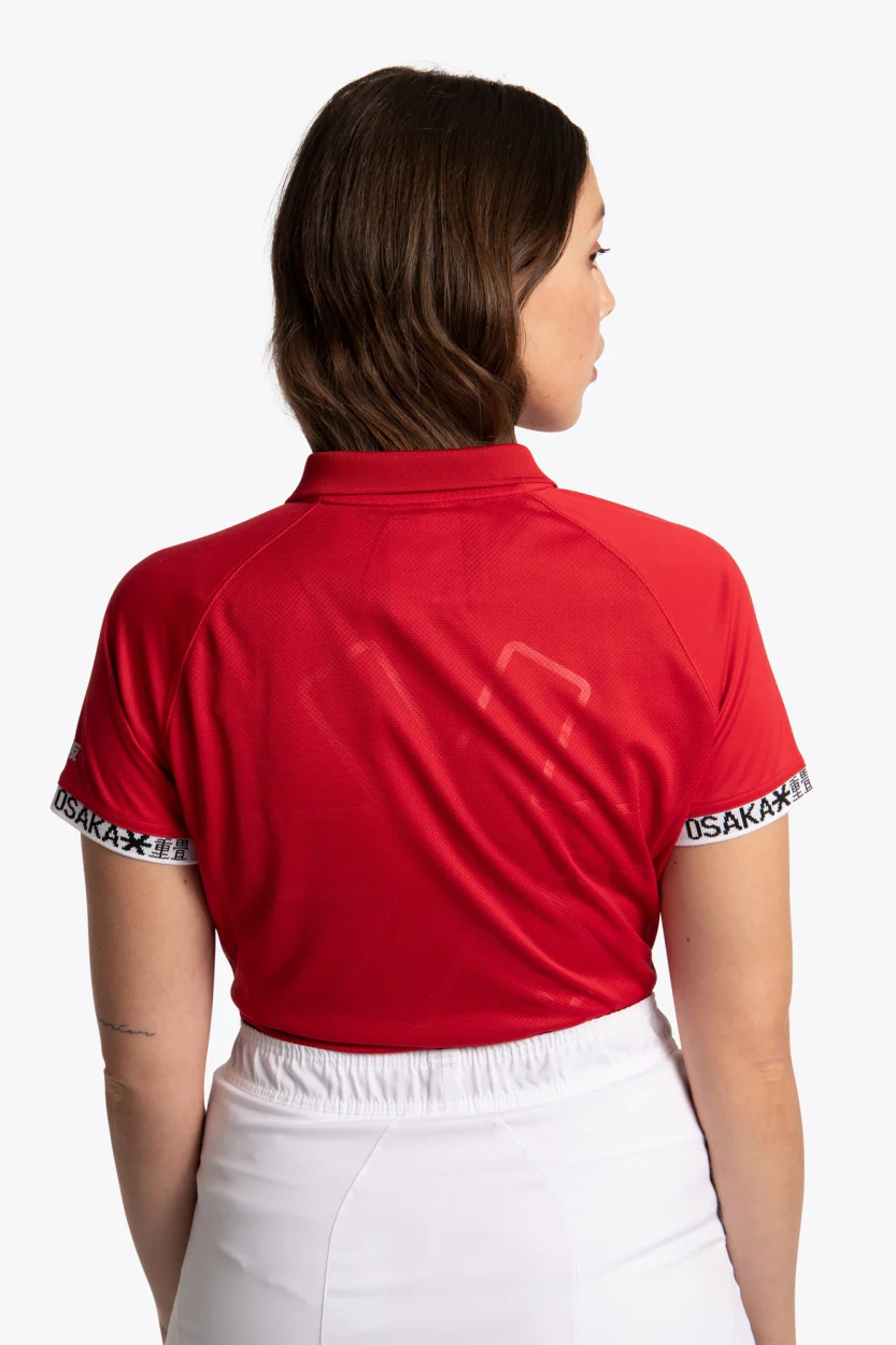 Osaka Women Polo Jersey | Red - Image 4