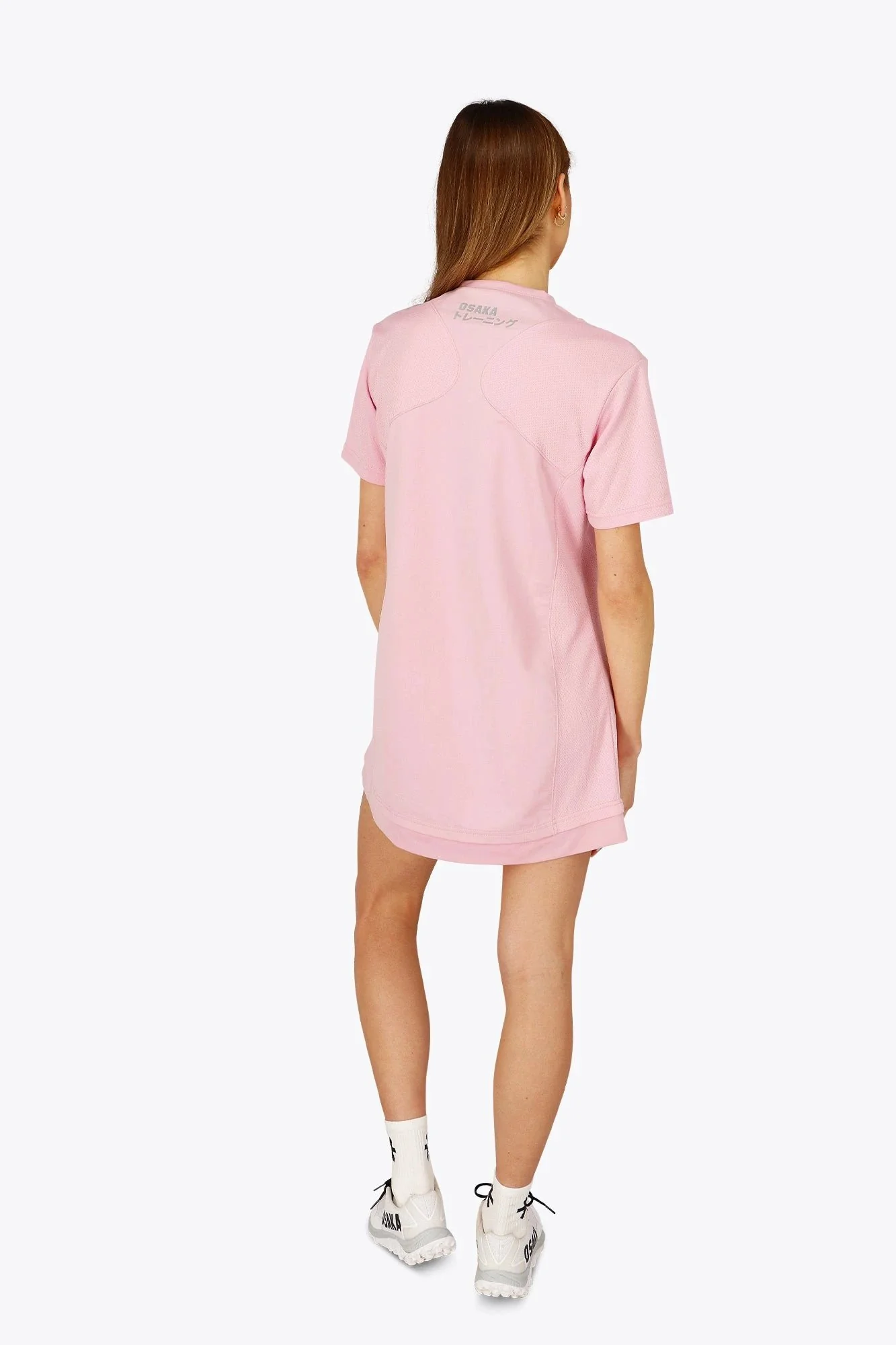 Osaka Women V-Neck Tech Dress | Fondant Pink - Image 5