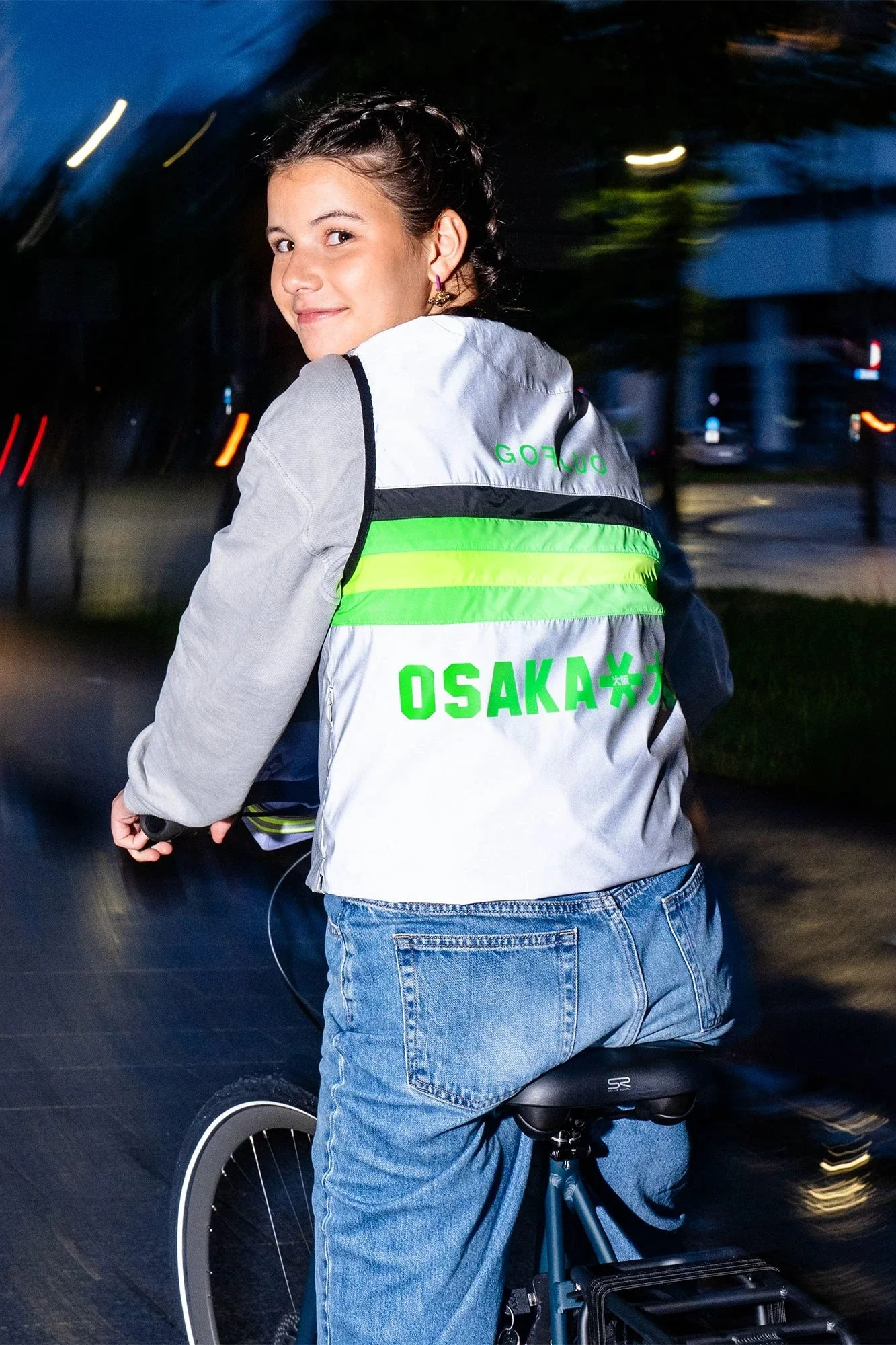 Osaka x GOFLUO Kids Juri-An Bodyglower | Fluo Green - Image 5