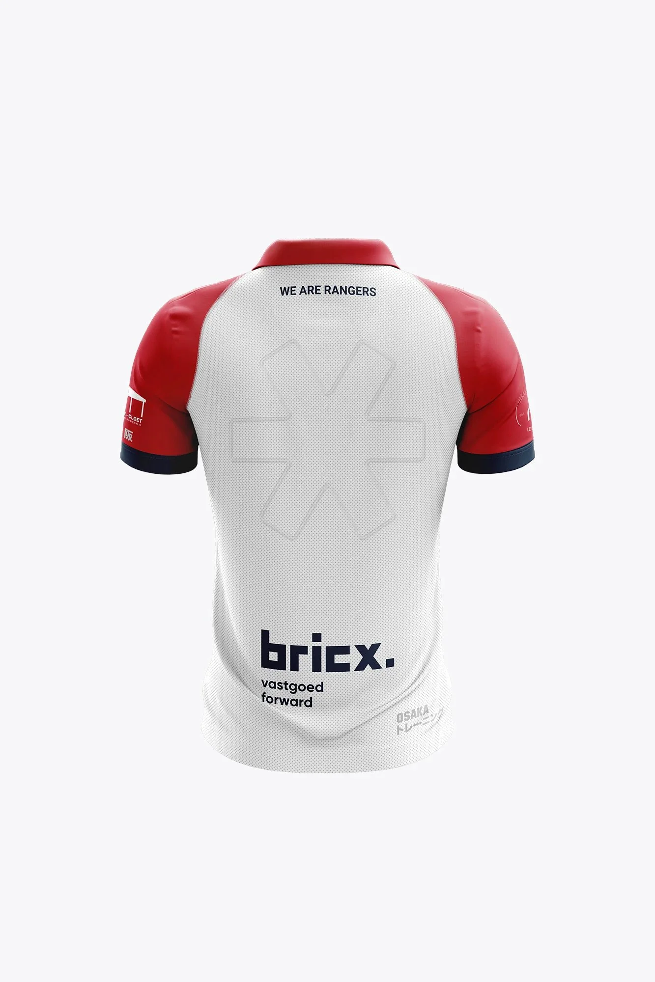 Roeselare Rangers Kids Polo Jersey - Red/White - Image 2