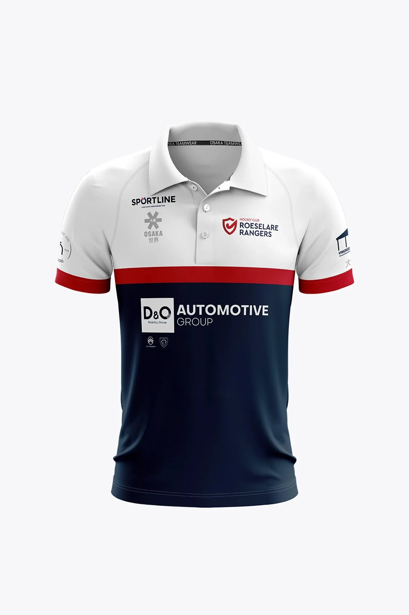 Roeselare Rangers Men Polo Jersey - White/Navy