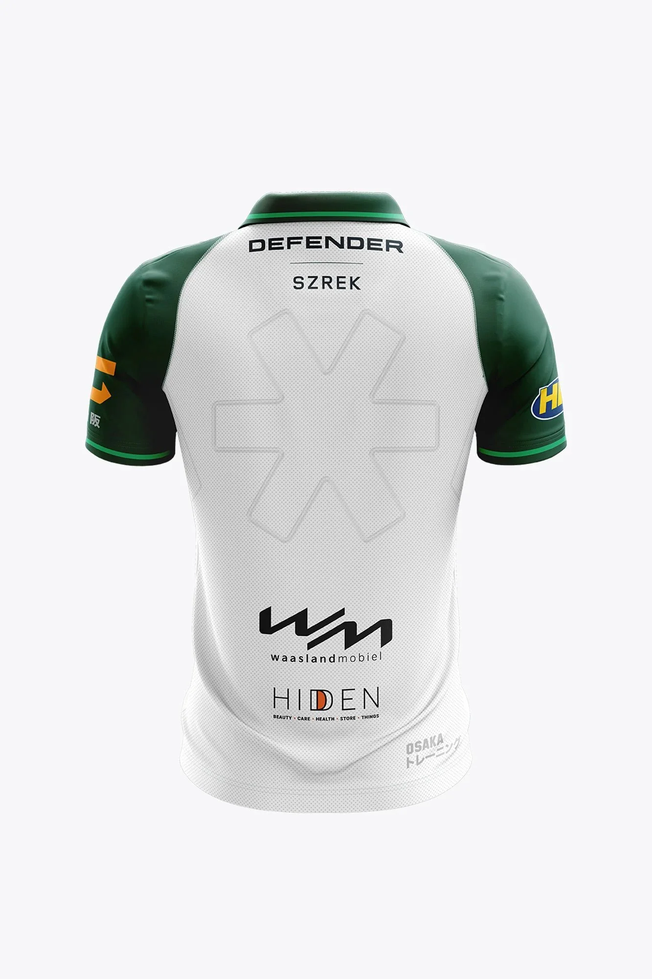 Temse Women Polo Jersey | White-Dark Green - Image 2