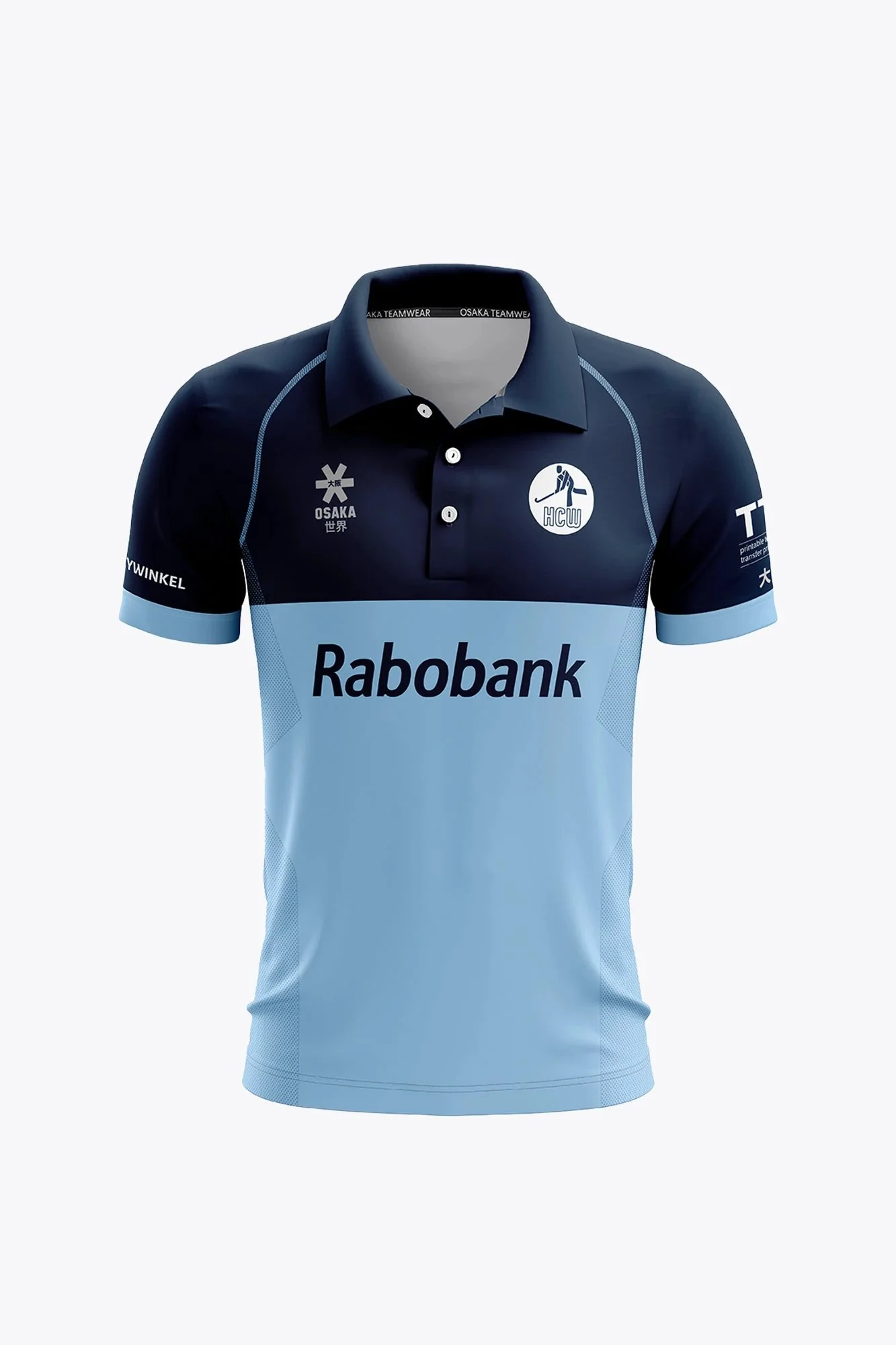 Waddinxveen HC Men Polo Jersey - Navy/Sky Blue
