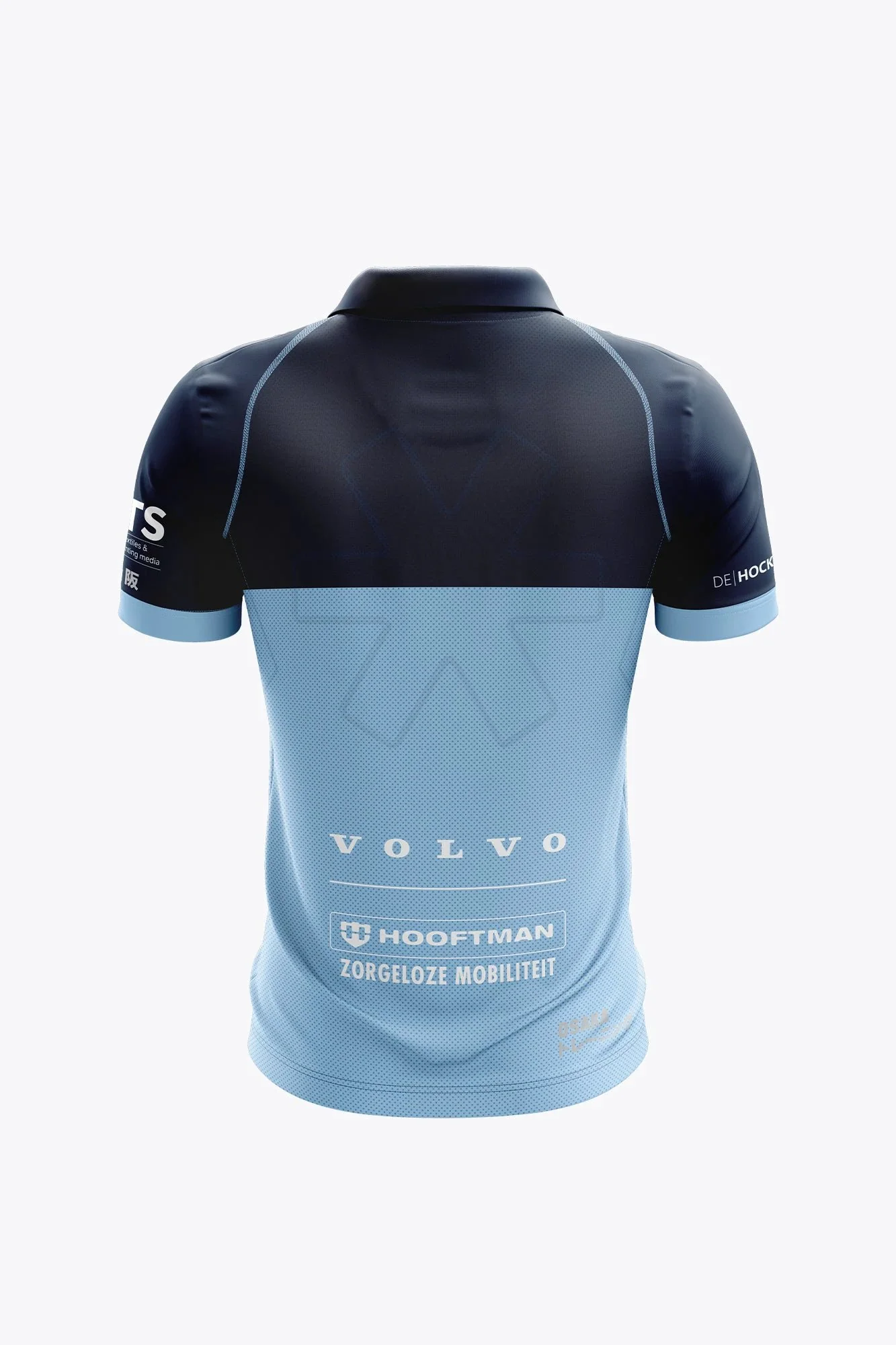 Waddinxveen HC Women Polo Jersey - Navy/Sky Blue - Image 2