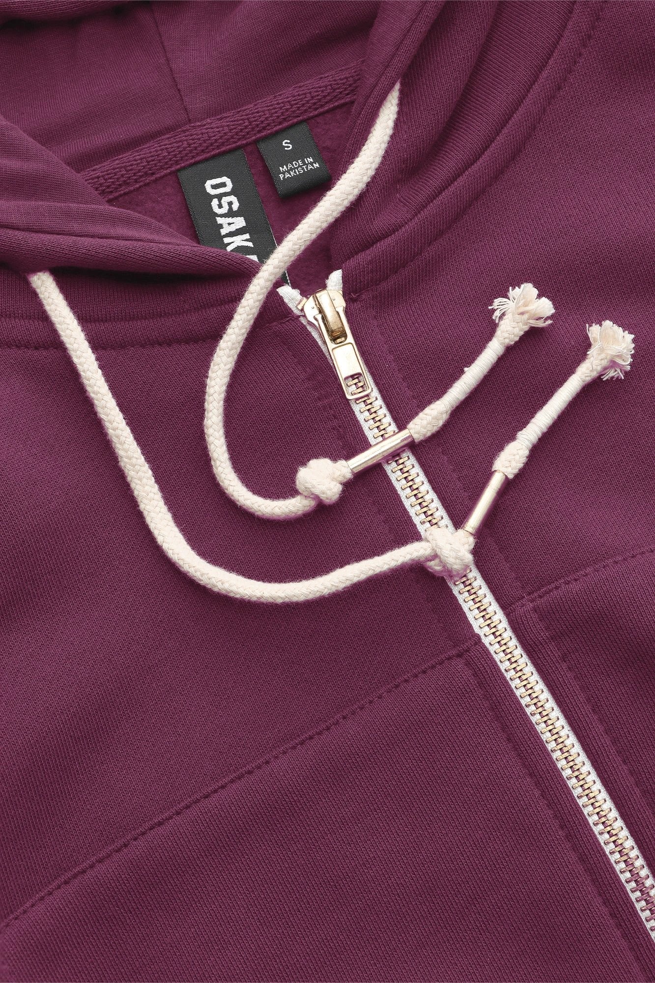 Osaka Women Cropped Full Zip Hoodie | Cherry Lacquer - Image 7