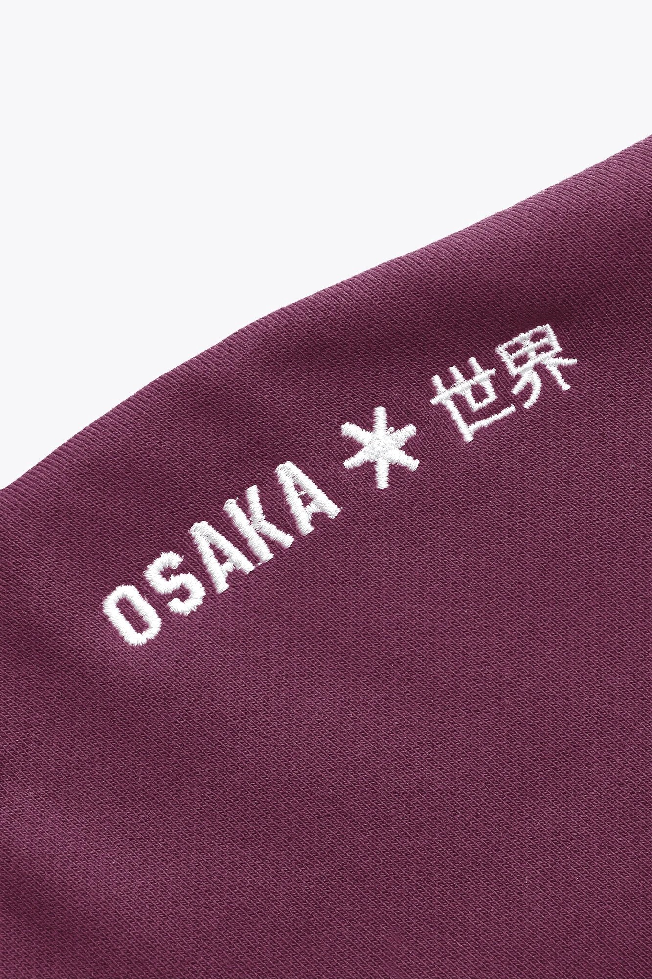 Osaka Women Cropped Full Zip Hoodie | Cherry Lacquer - Image 9