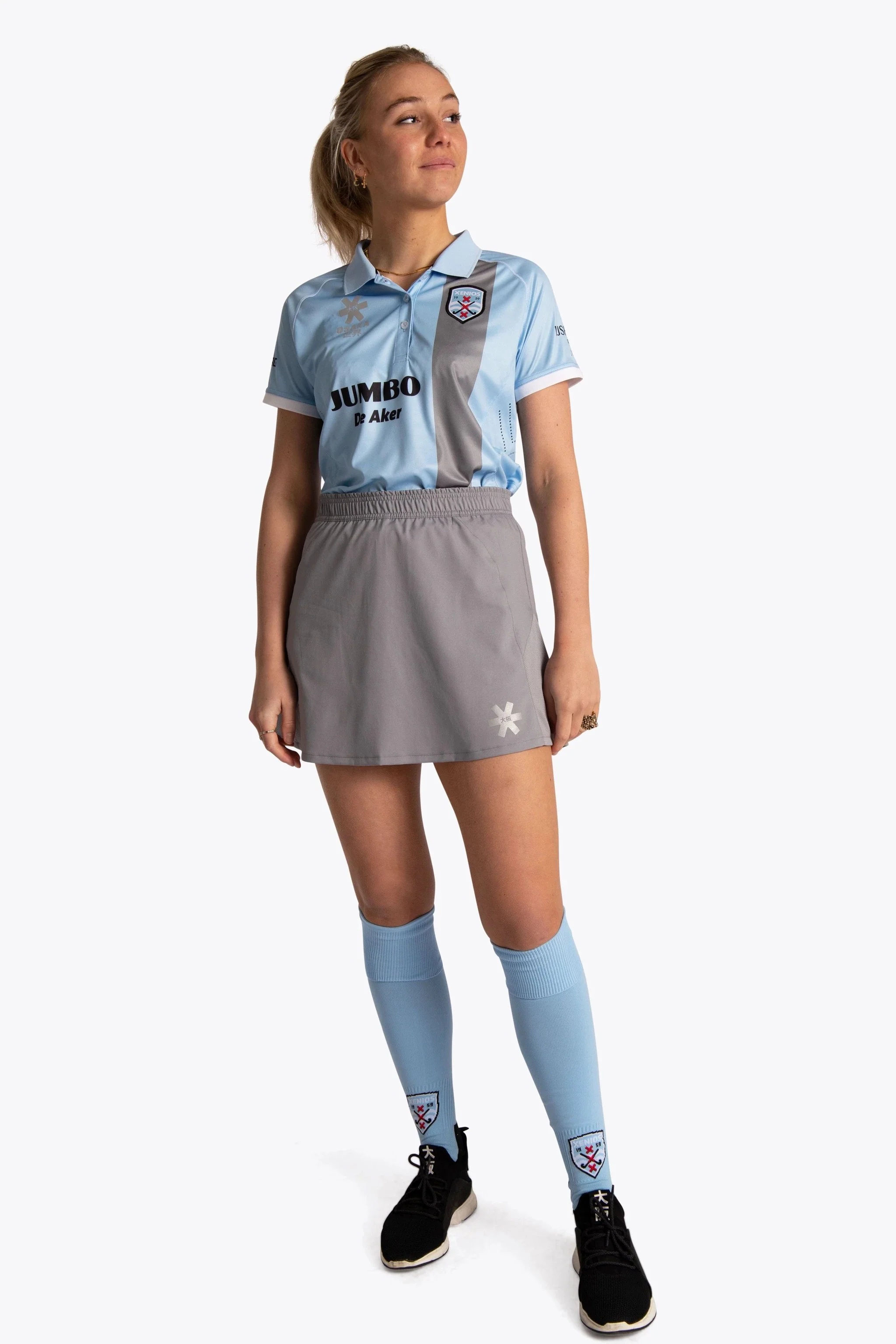 Xenios Women Polo Jersey - Light Blue / Grey - Image 5
